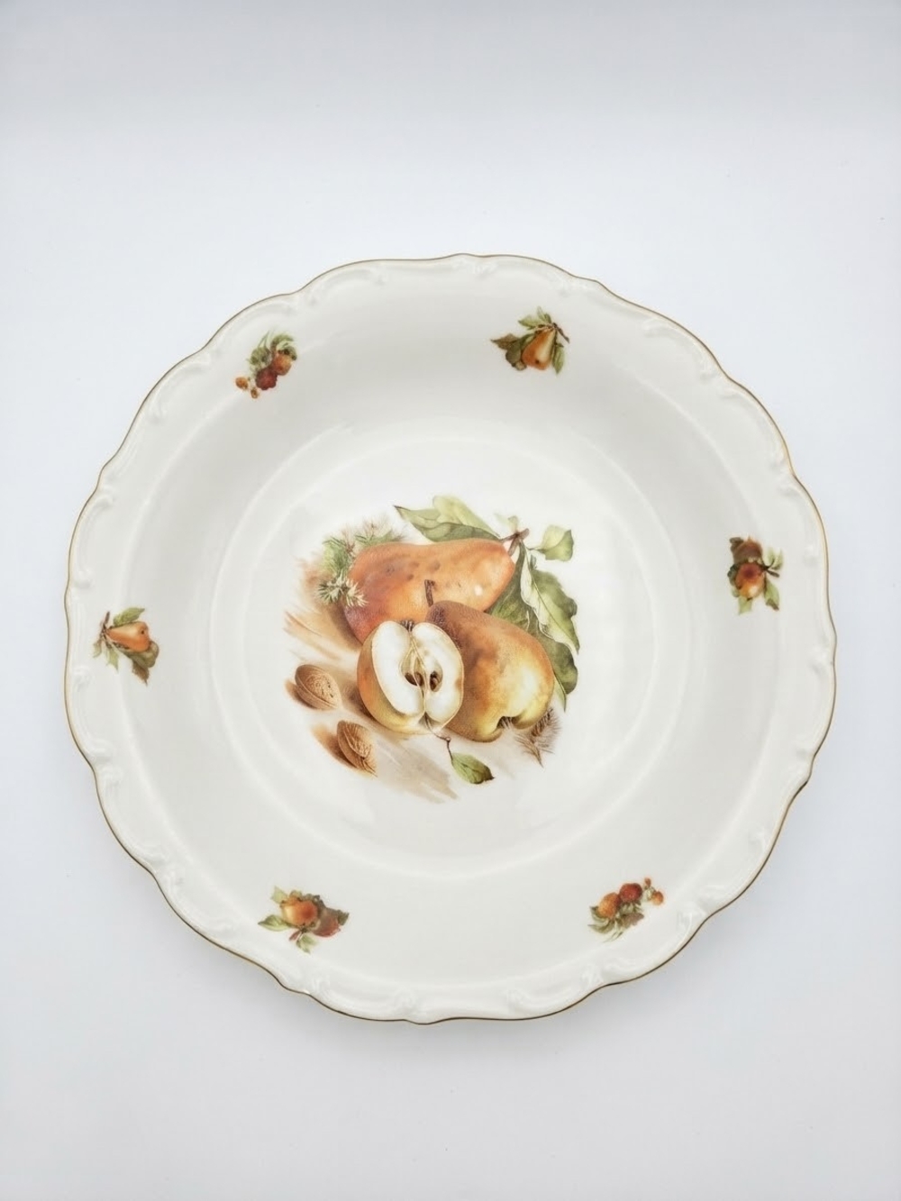 Schumann Bavaria SCH16 12" Chop Plate Serving Plate Harvest Fruit/Apple Orchard